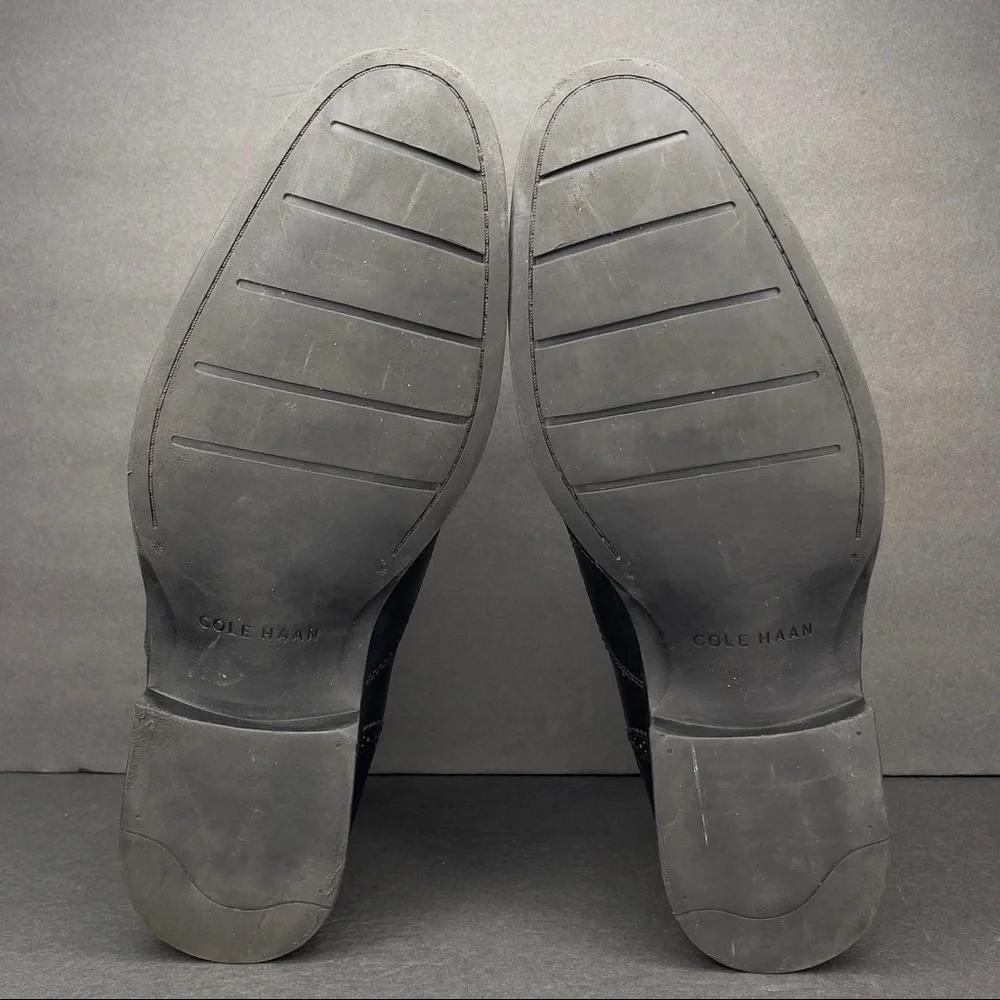 Cole Haan Dress Shoes‎ Men's 10.5M Black Copley Wing-tip Derbys Oxford Leather.